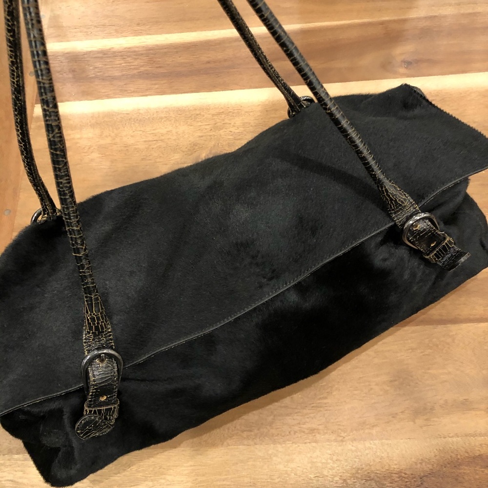 MIU MIU black hide vintage bag